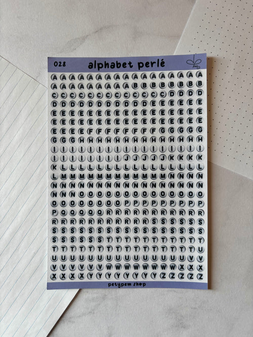 Alphabet perlé