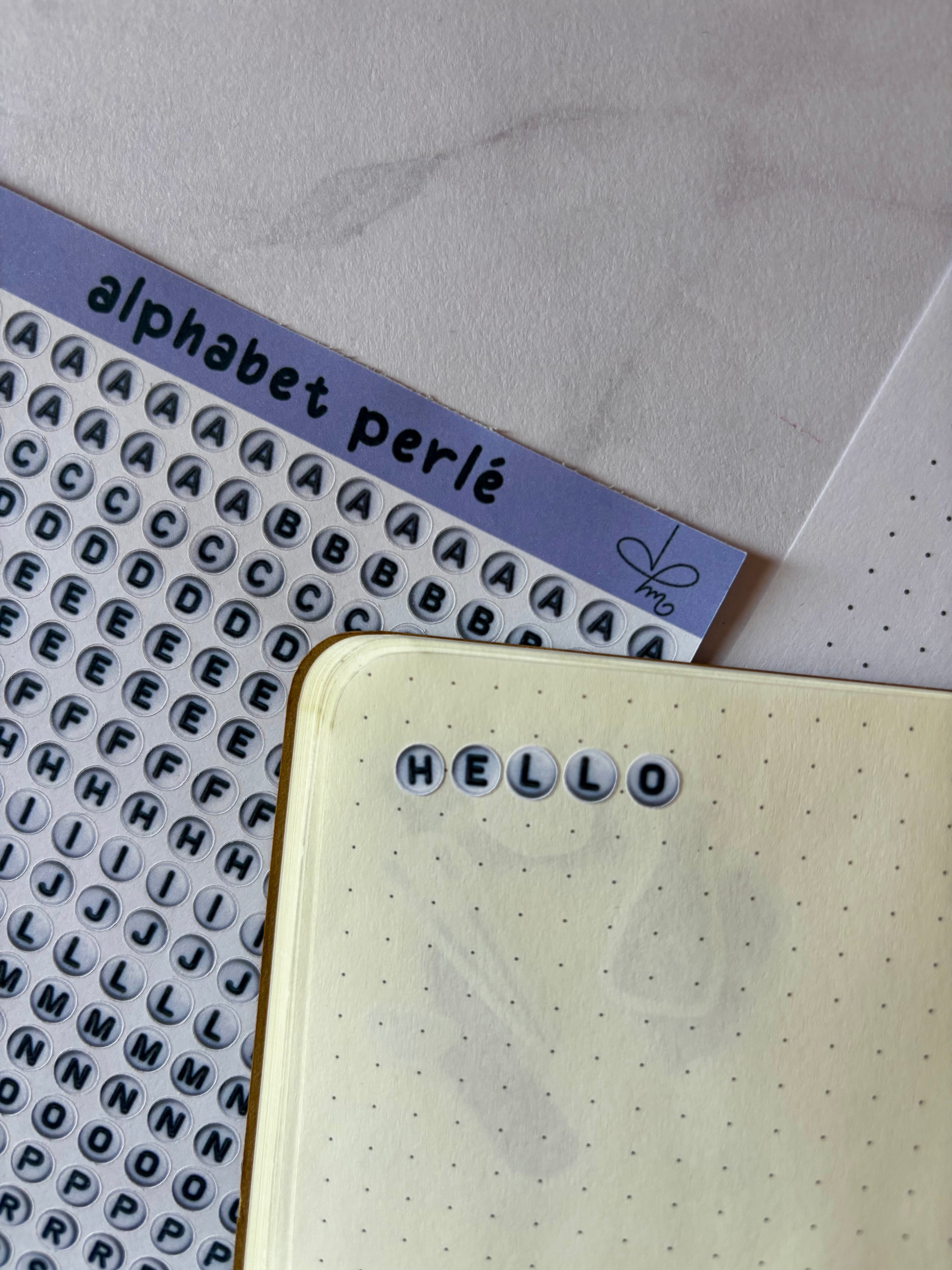 Alphabet perlé