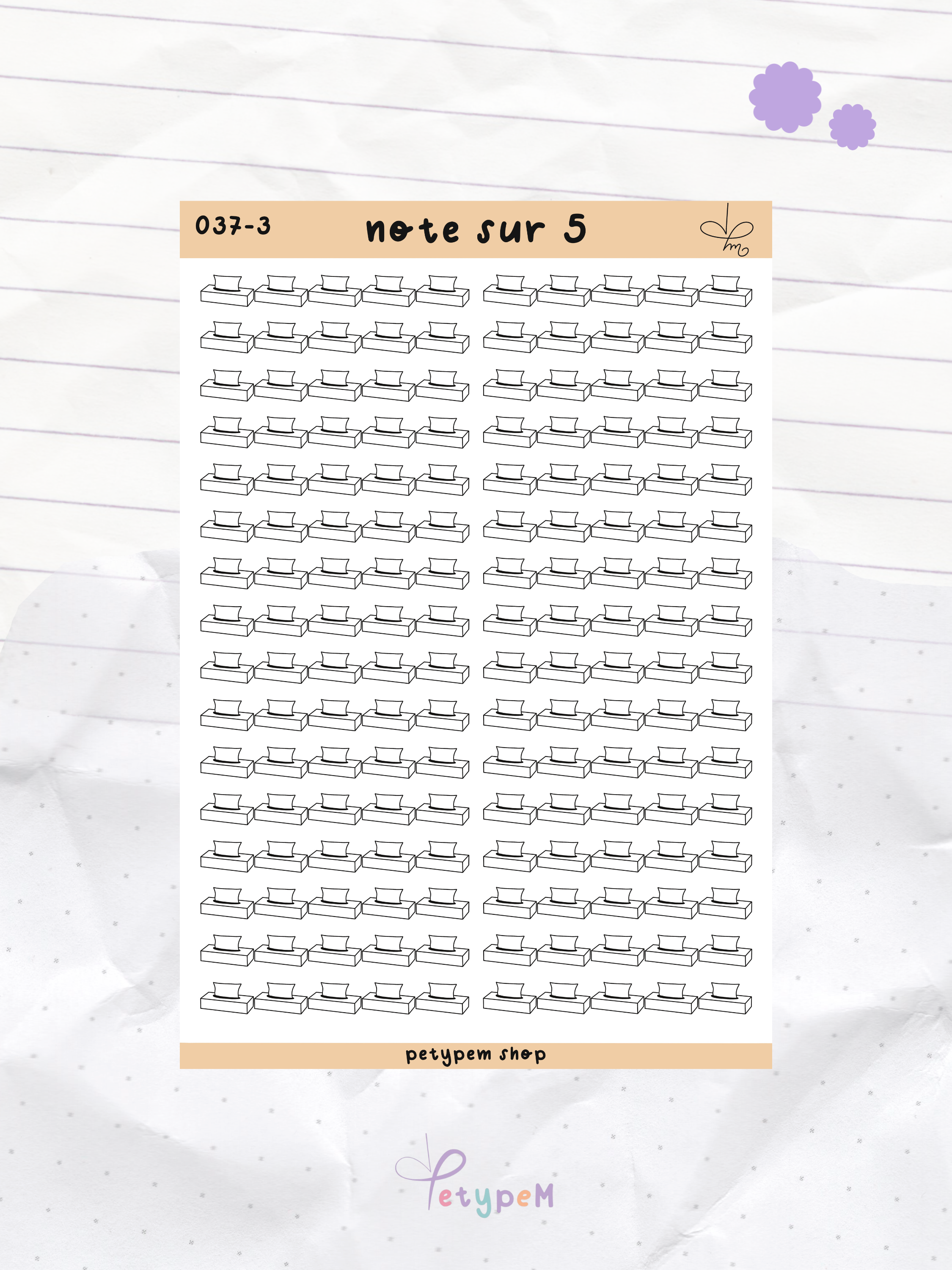 Note sur 5 - mouchoirs