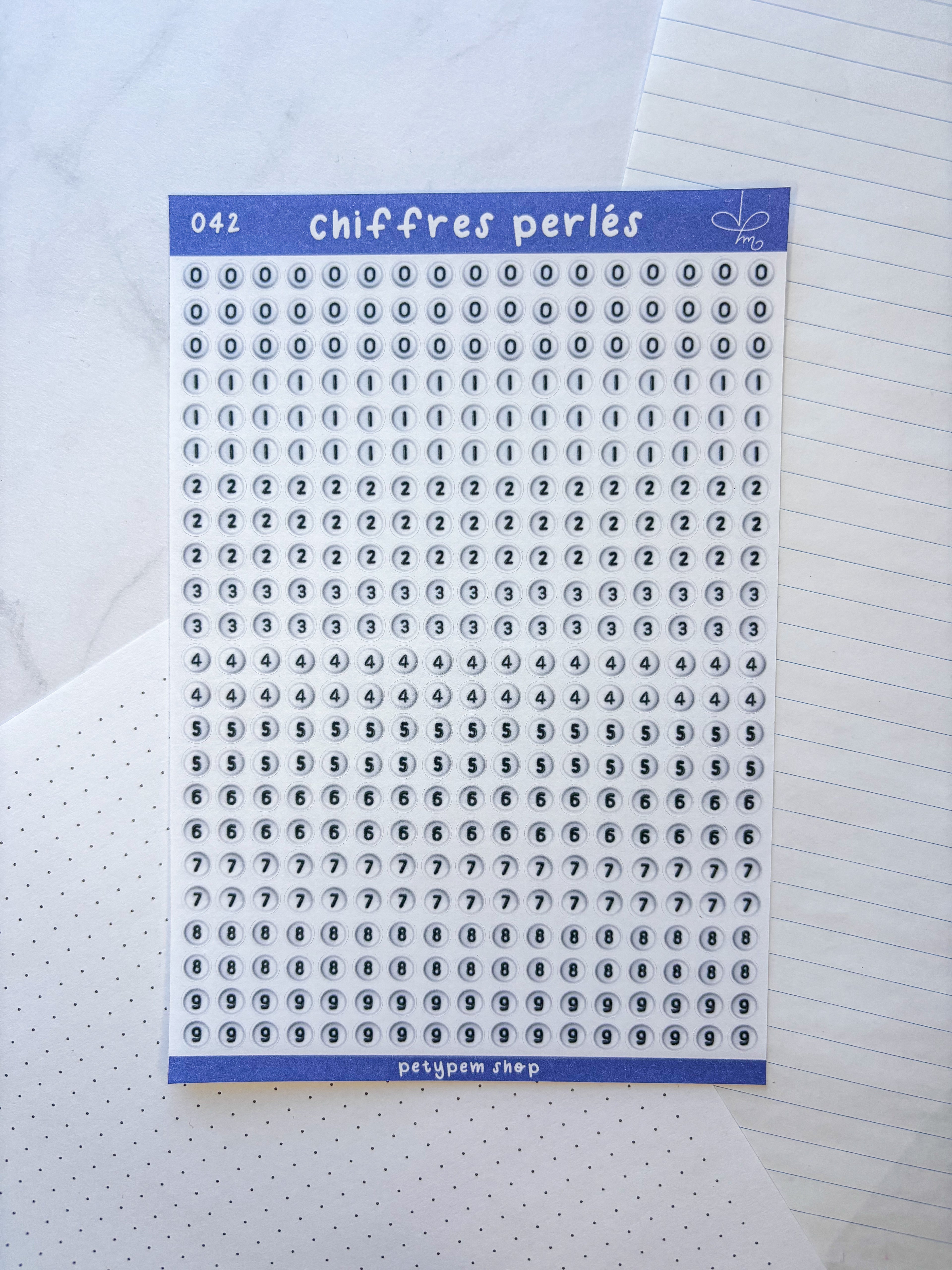 Chiffres perlés