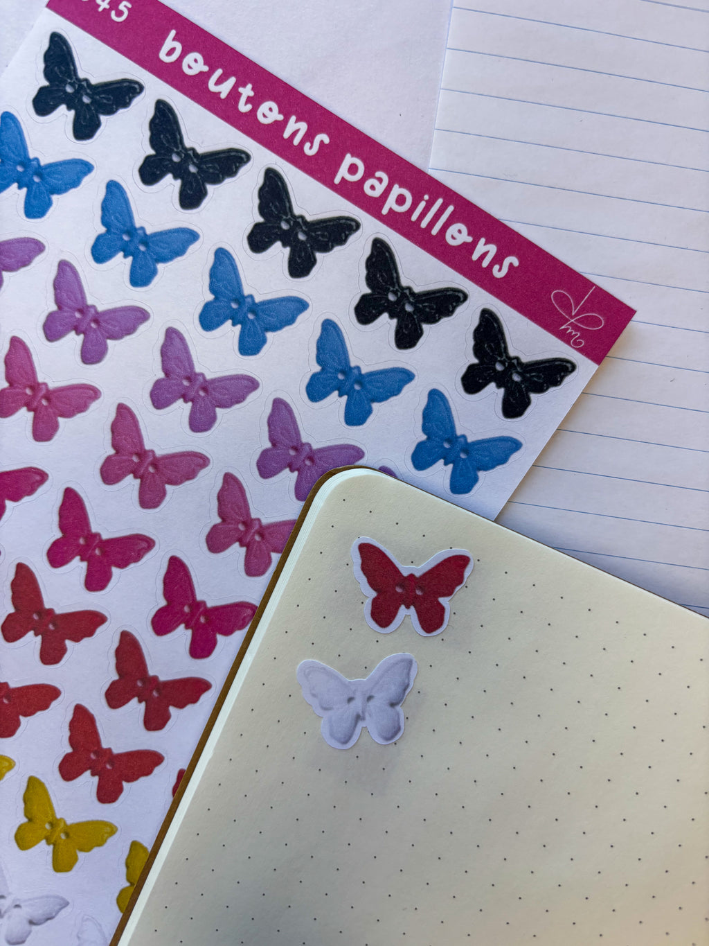Boutons papillons