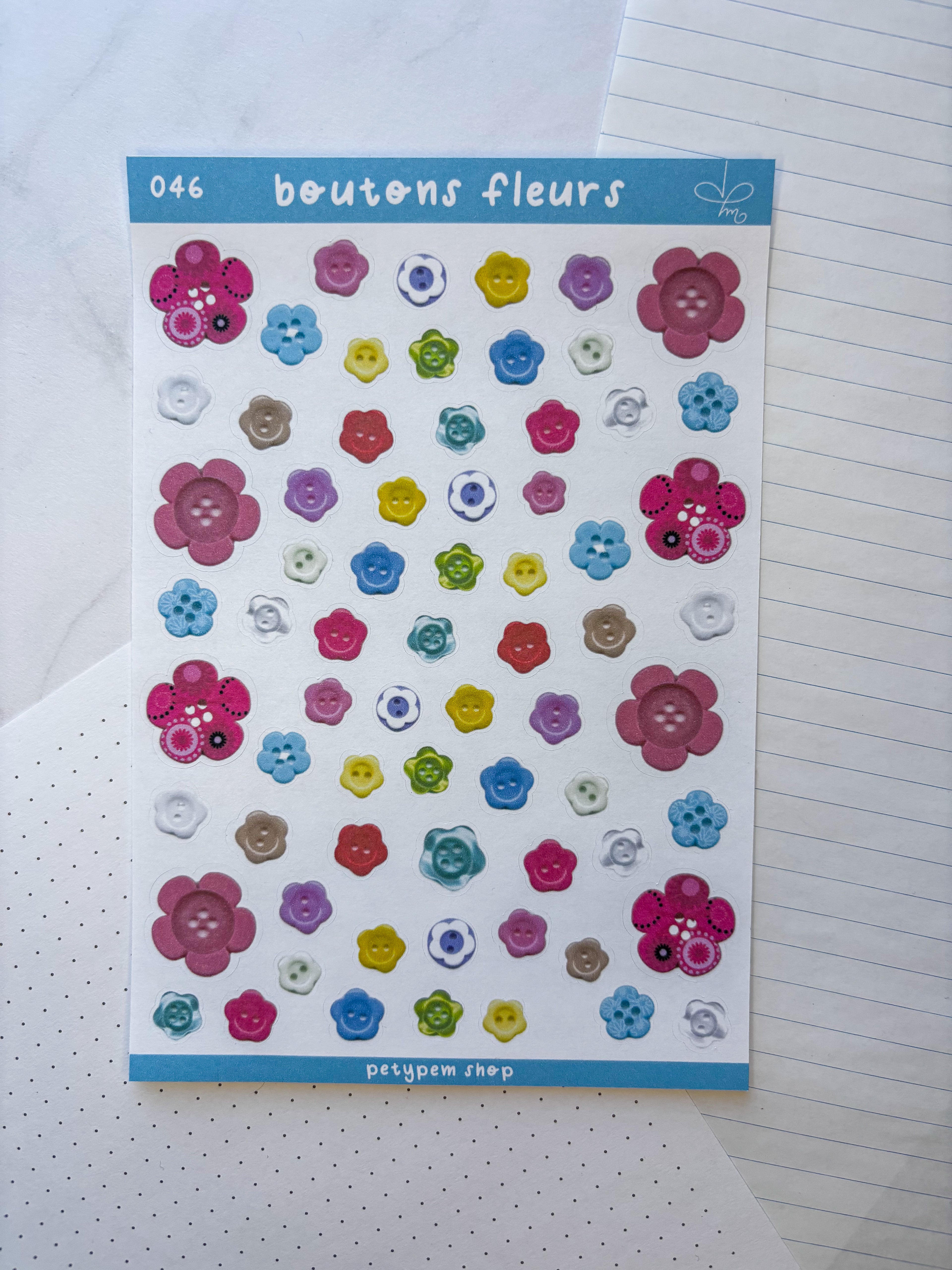 Boutons fleurs