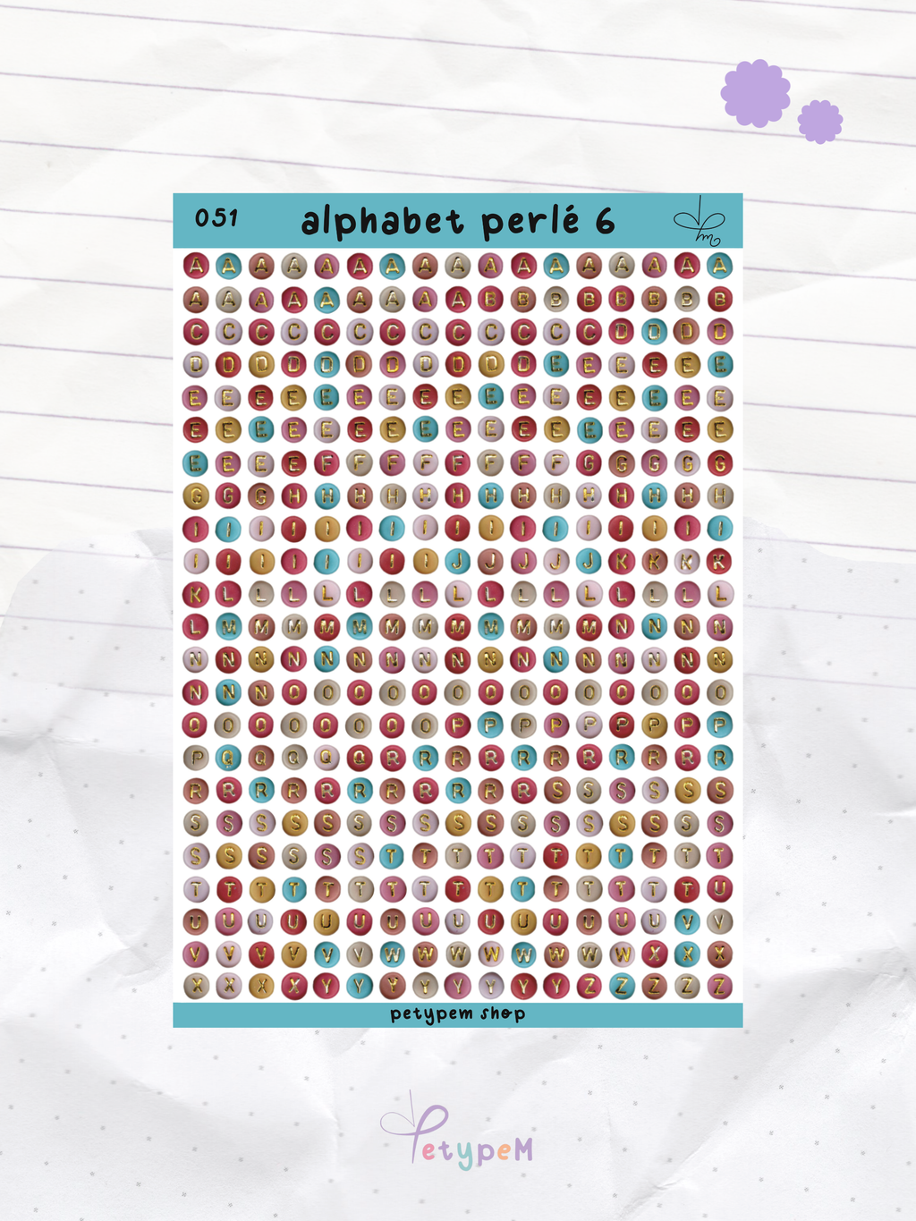 Alphabet perlé 6