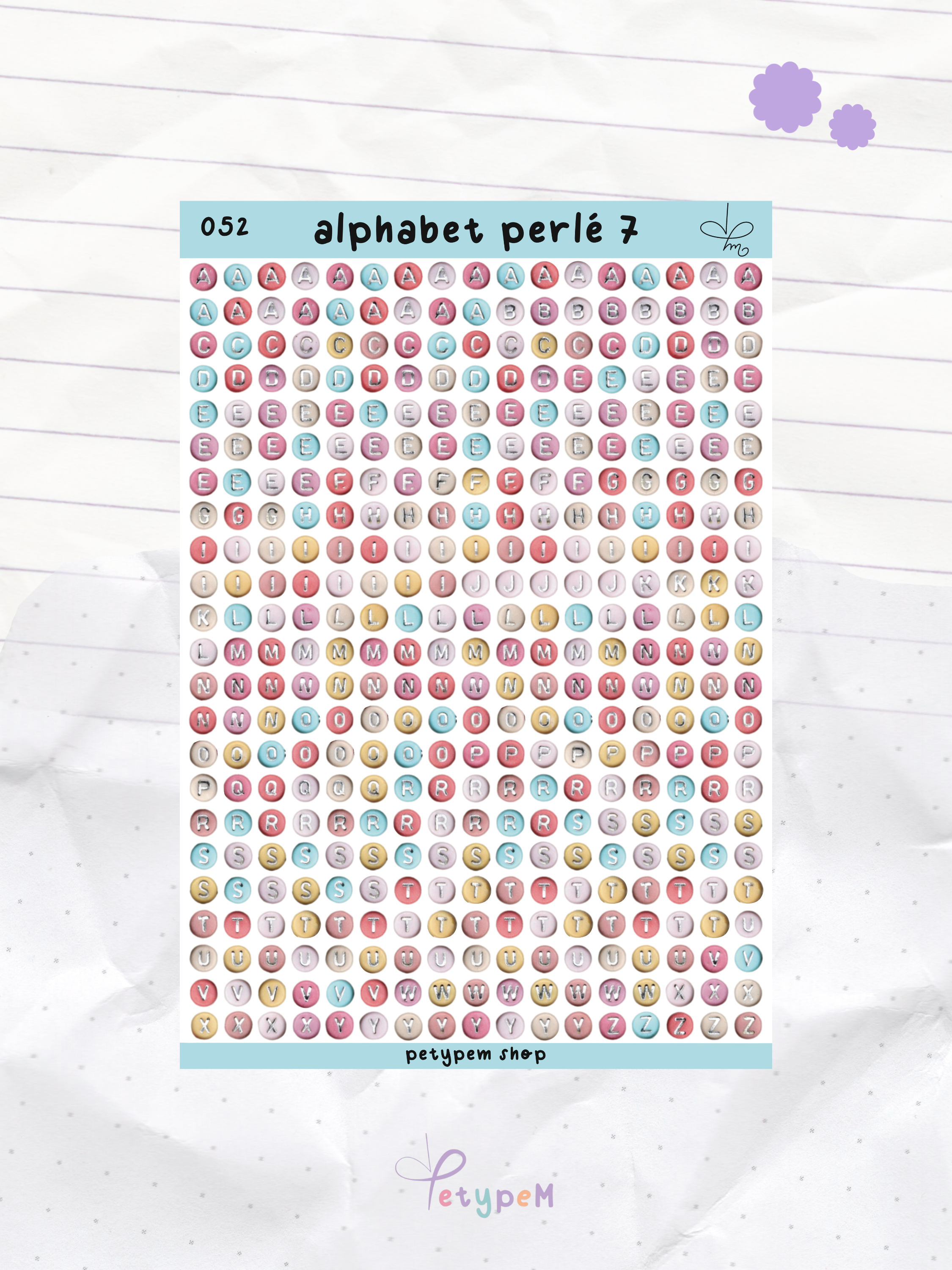 Alphabet perlé 7