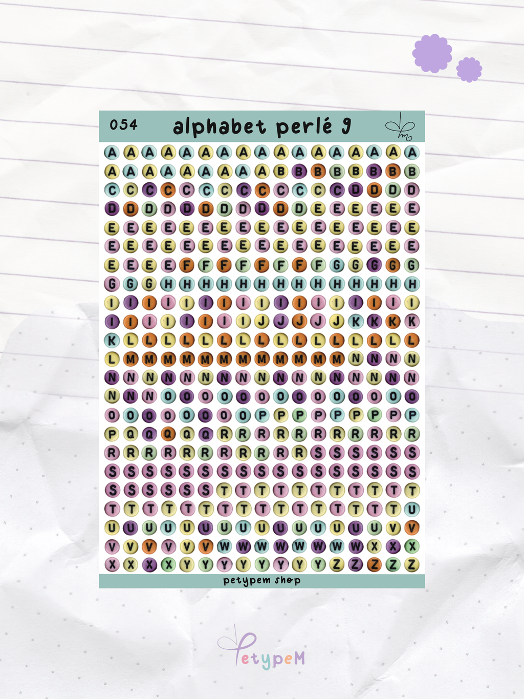 Alphabet perlé 9