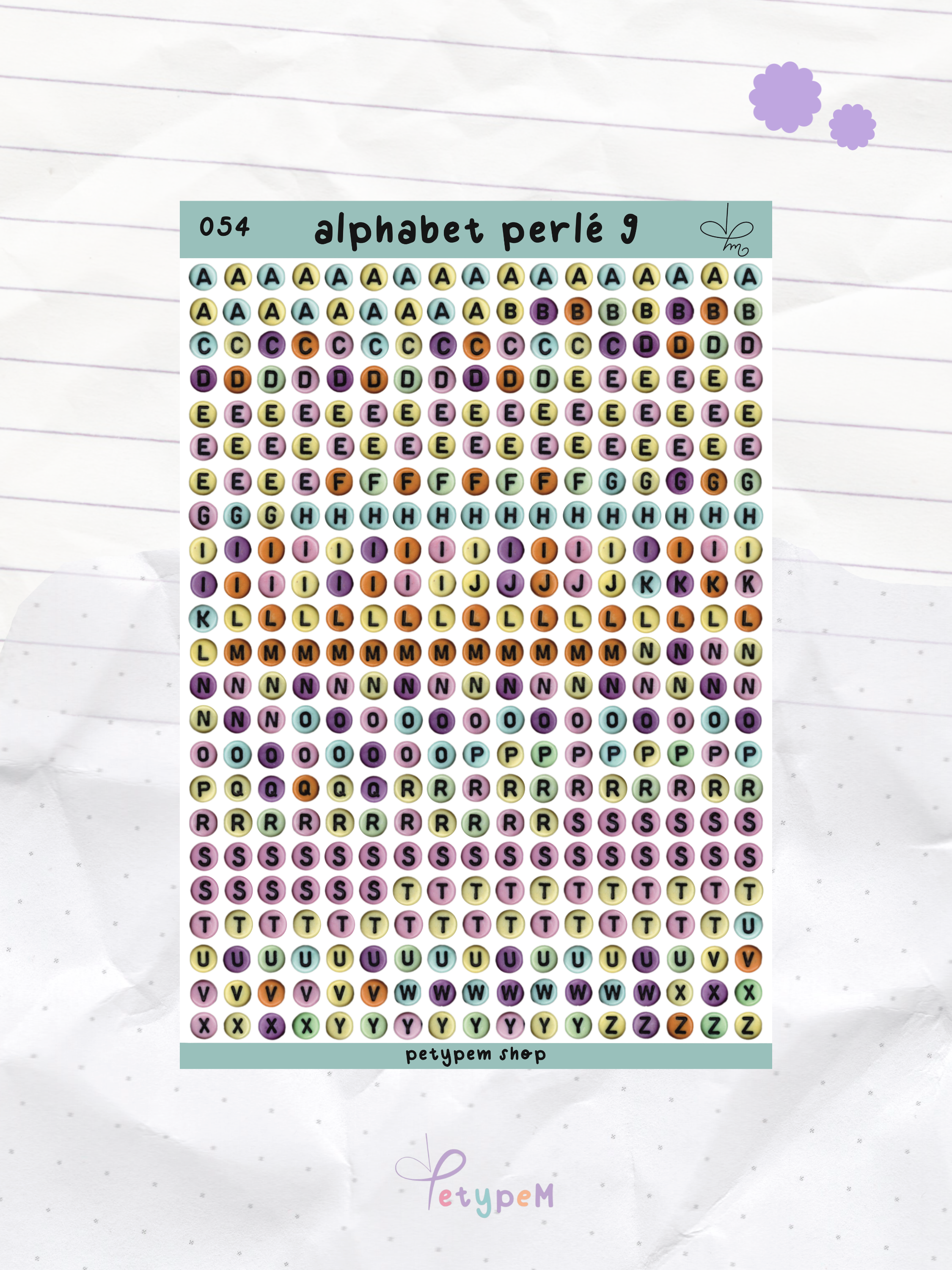 Alphabet perlé 9