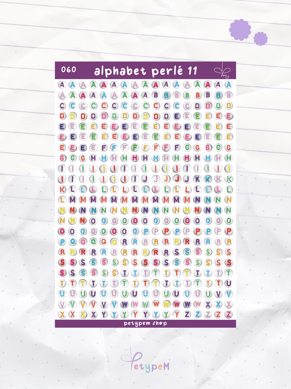 Alphabet perlé 11