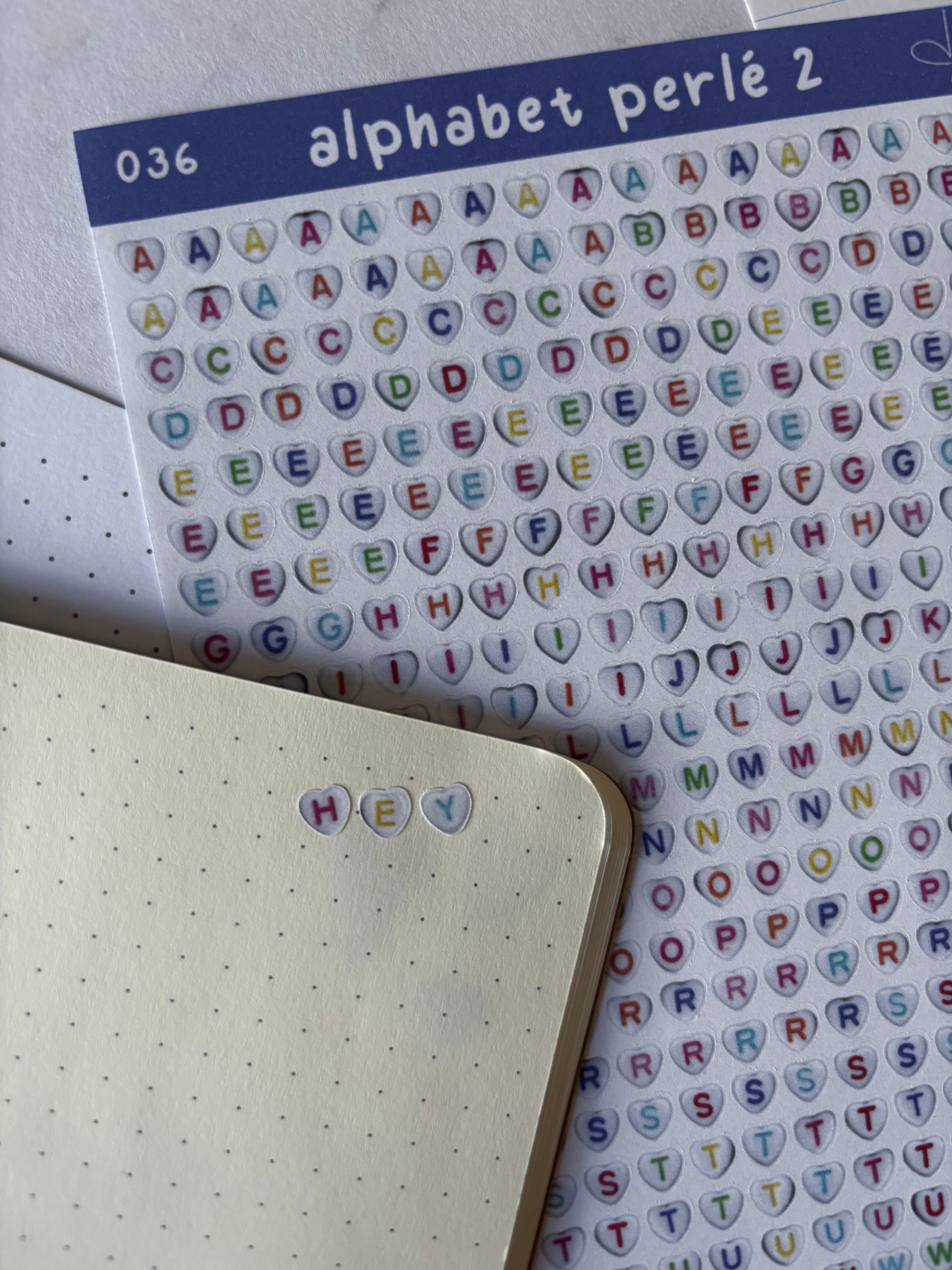 Alphabet perlé 2