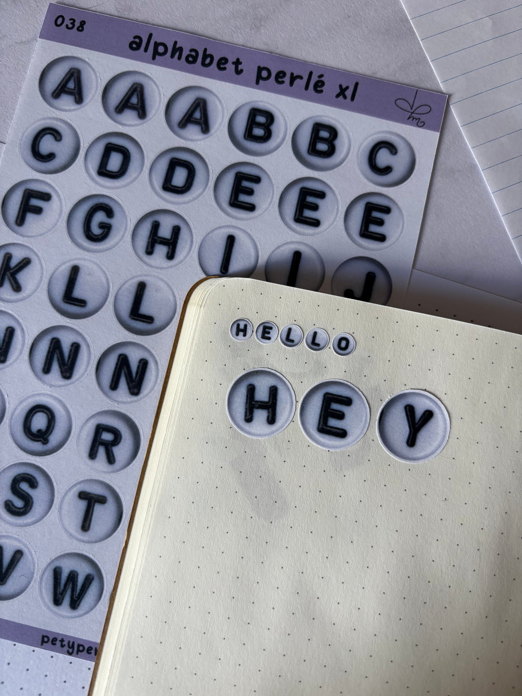 Alphabet perlé XL