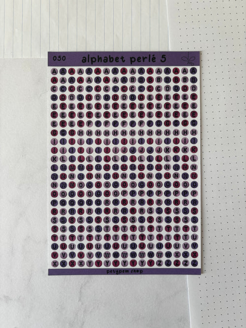 Alphabet perlé 5