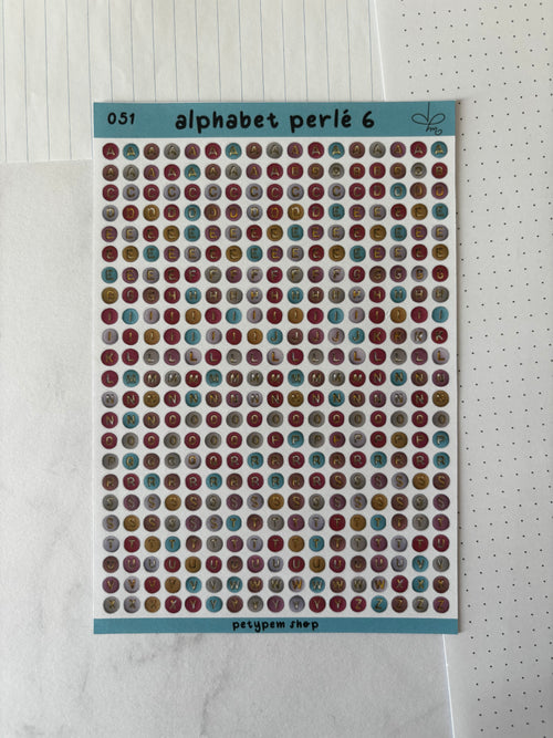 Alphabet perlé 6