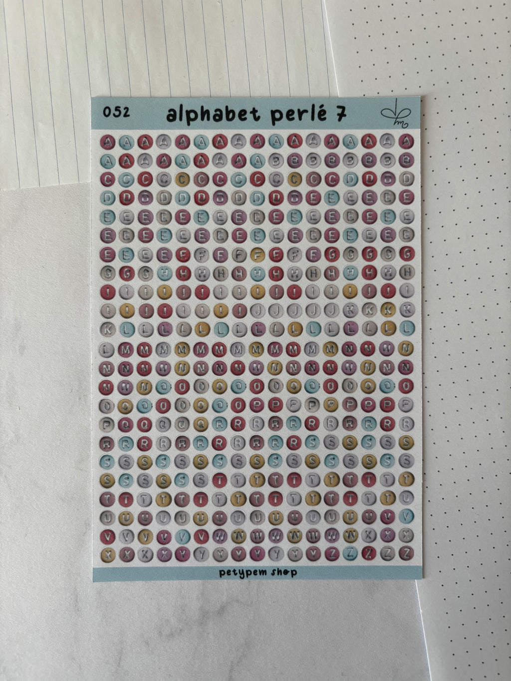 Alphabet perlé 7