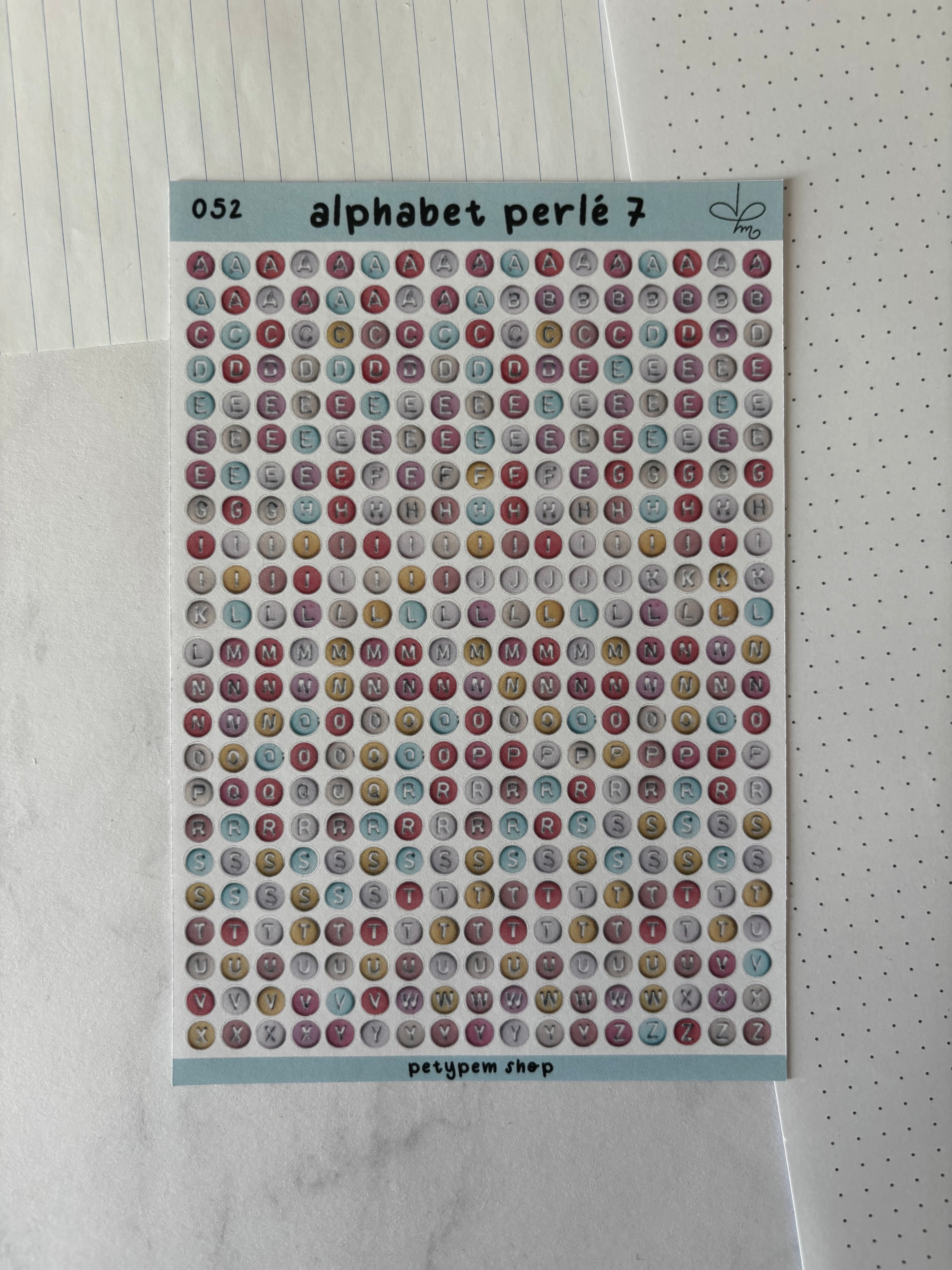 Alphabet perlé 7