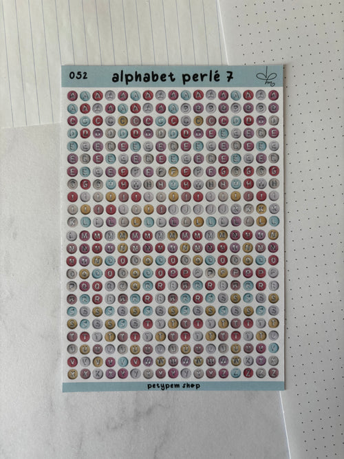 Alphabet perlé 7