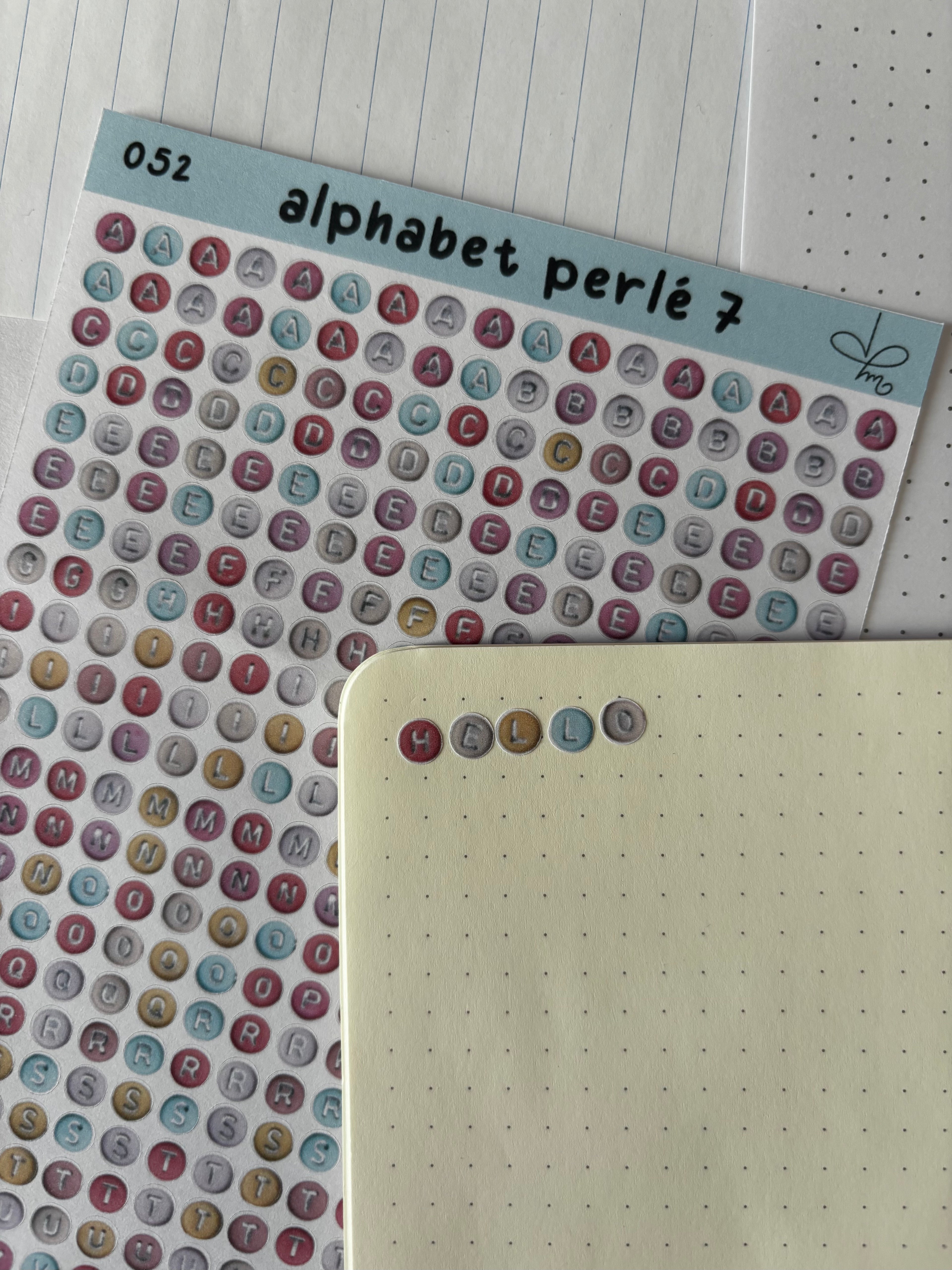 Alphabet perlé 7