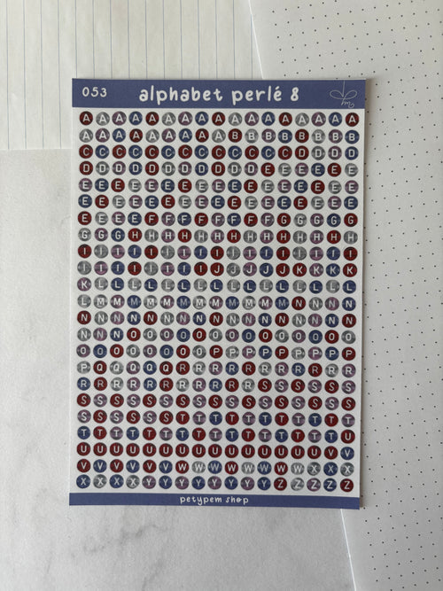 Alphabet perlé 8