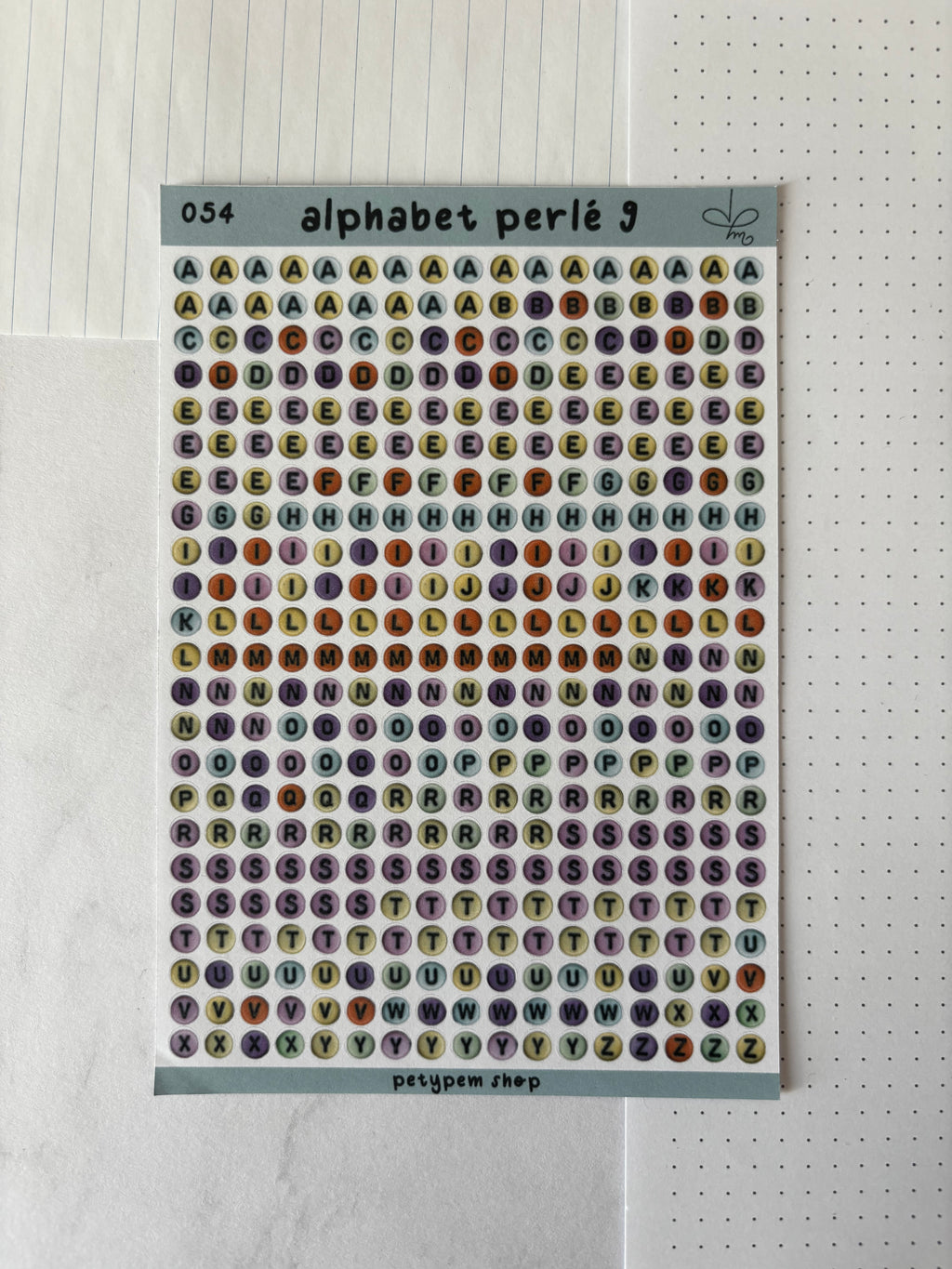 Alphabet perlé 9