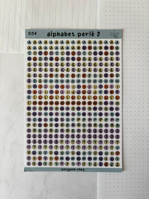 Alphabet perlé 9