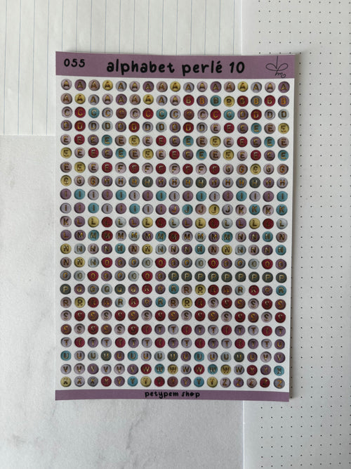 Alphabet perlé 10