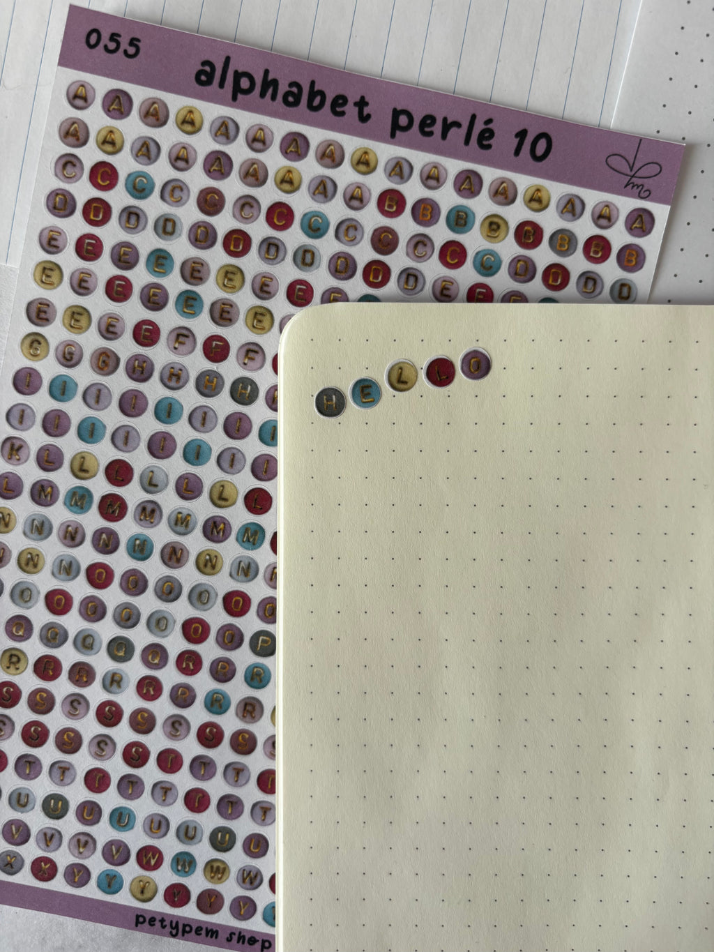 Alphabet perlé 10
