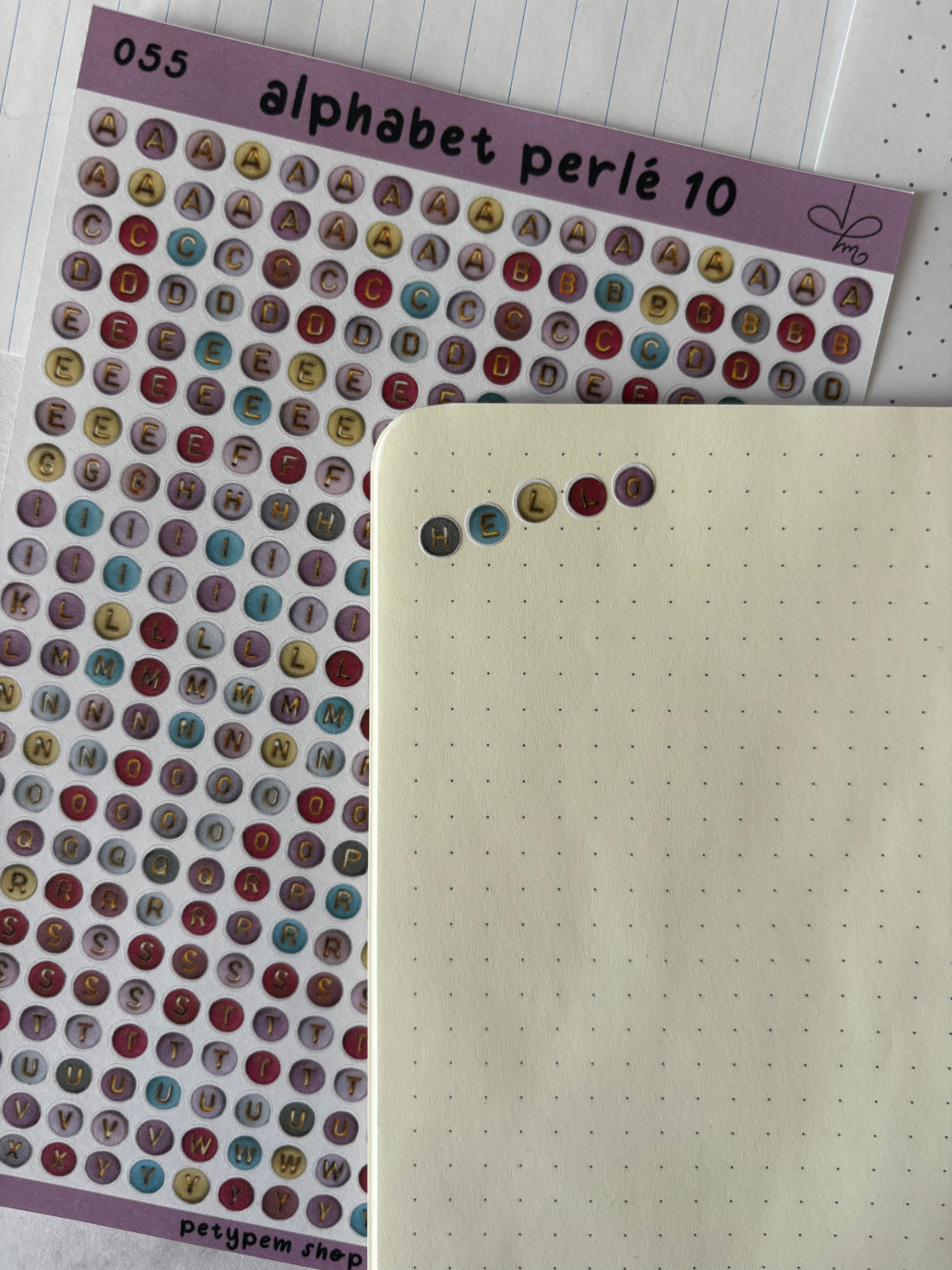 Alphabet perlé 10