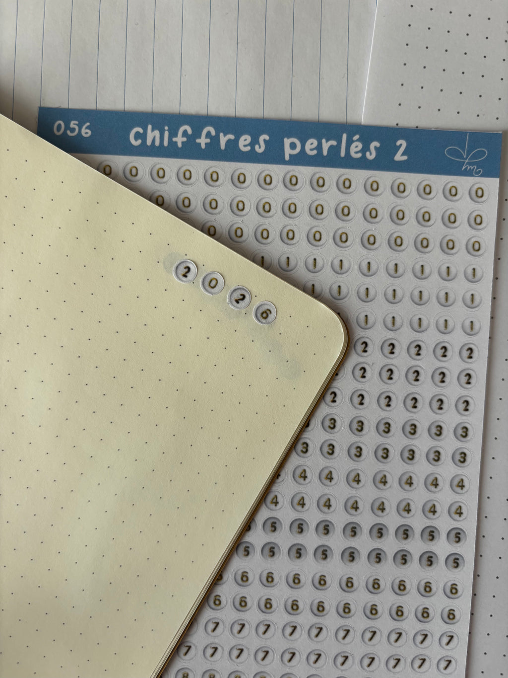 Chiffres perlés 2