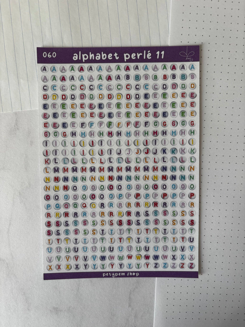 Alphabet perlé 11