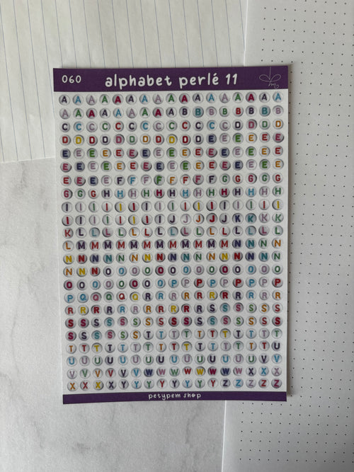Alphabet perlé 11