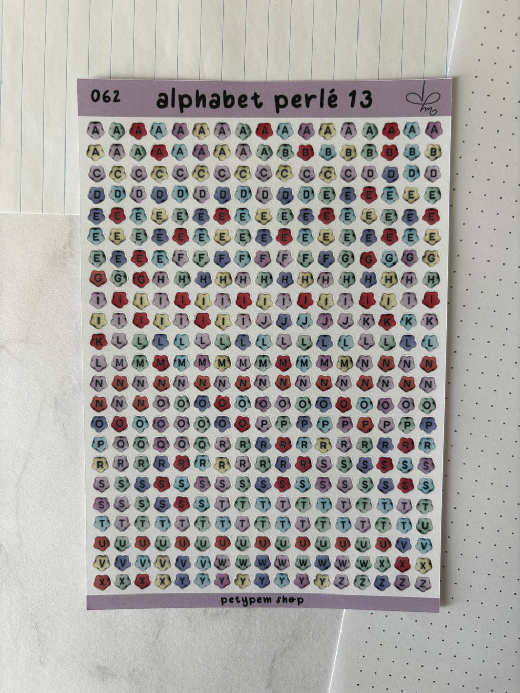 Alphabet perlé 13
