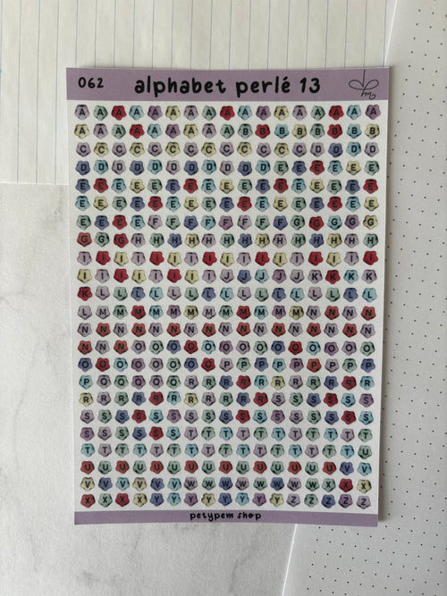 Alphabet perlé 13