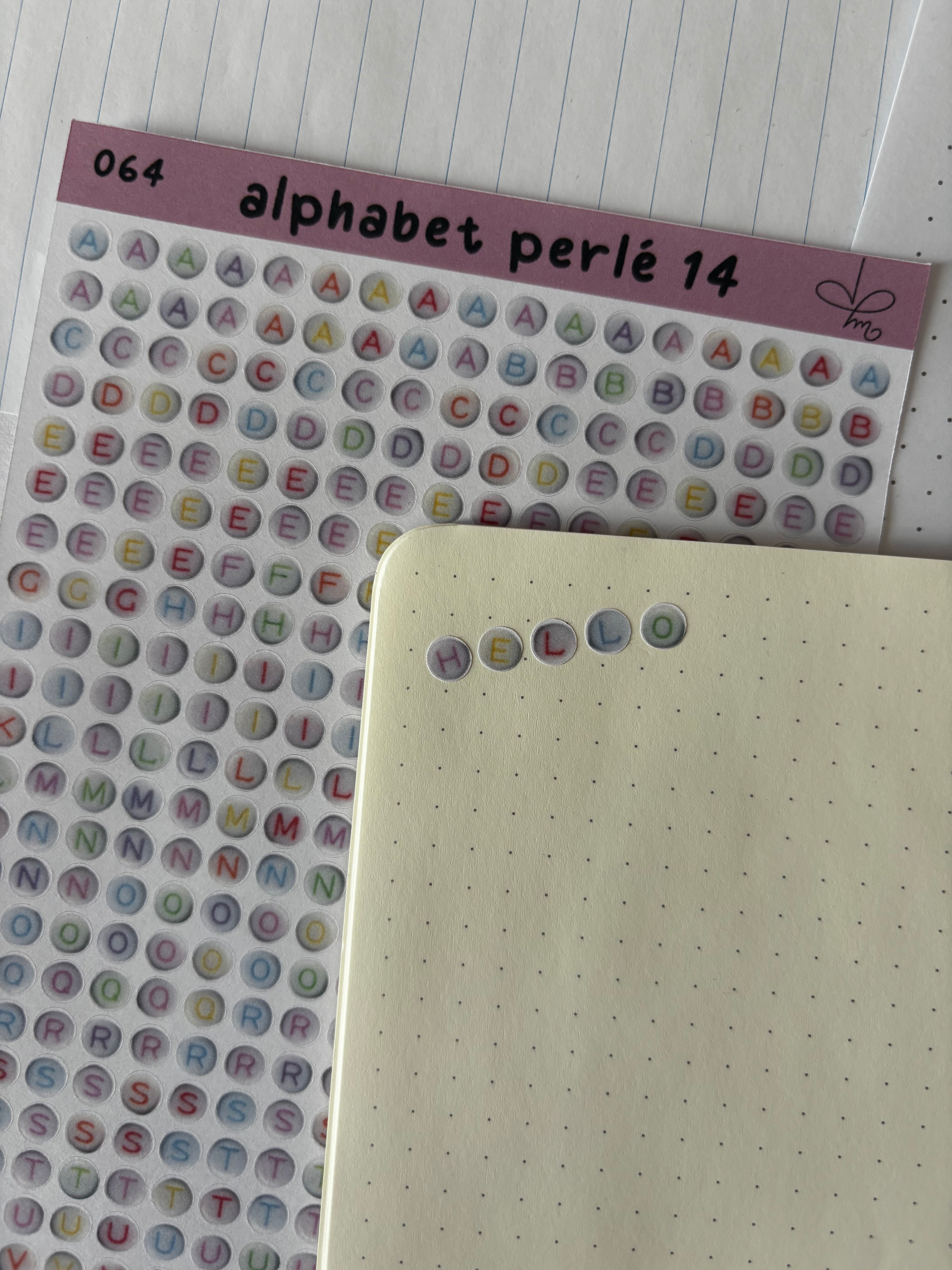 Alphabet perlé 14