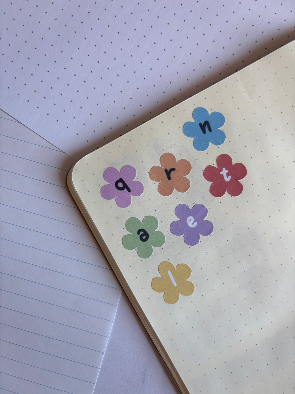 Alphabet fleuri