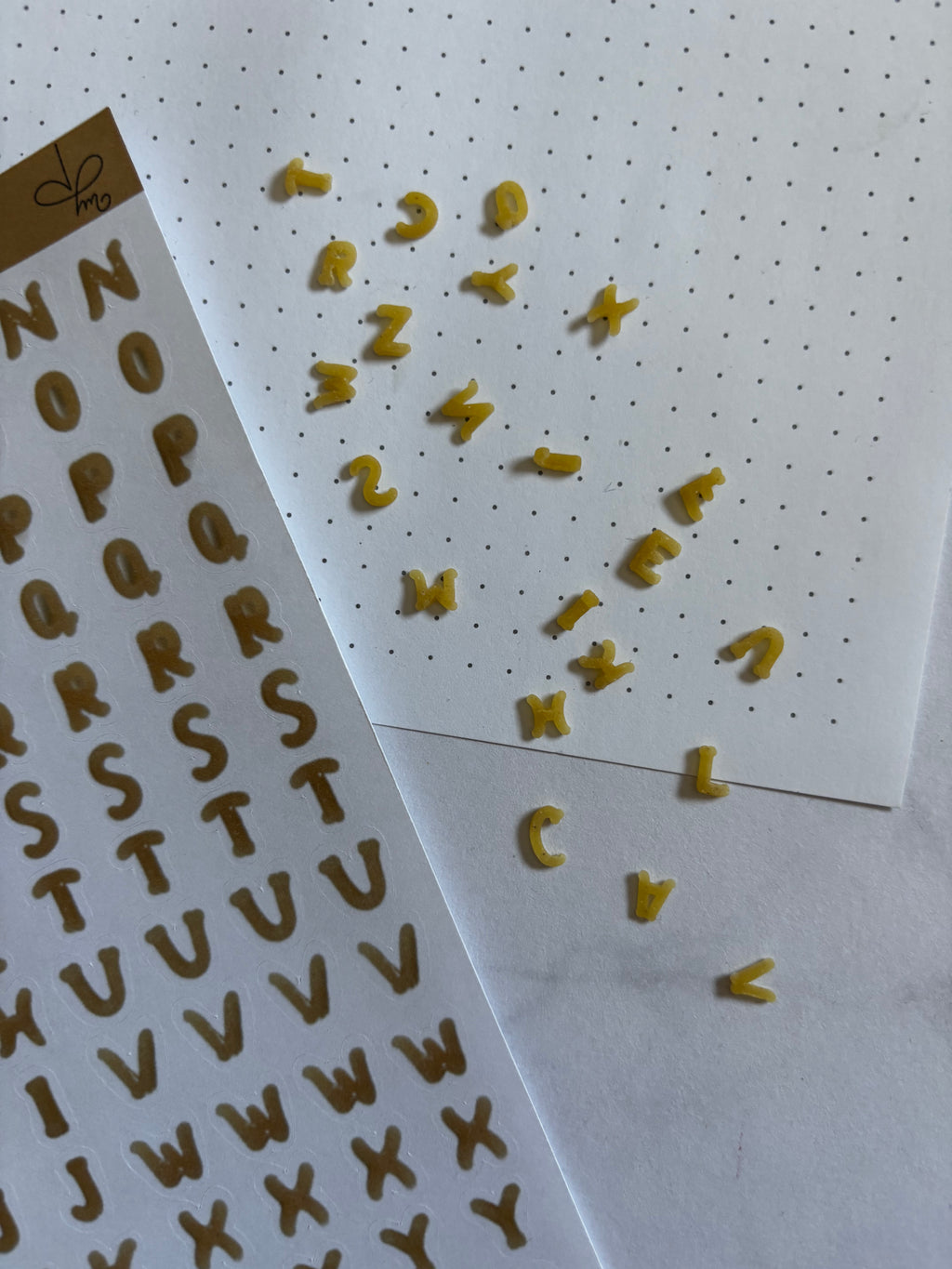 Pâtes alphabet