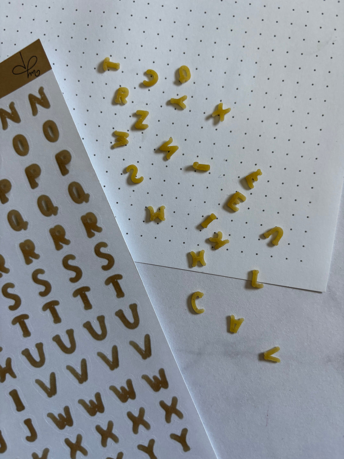 Pâtes alphabet