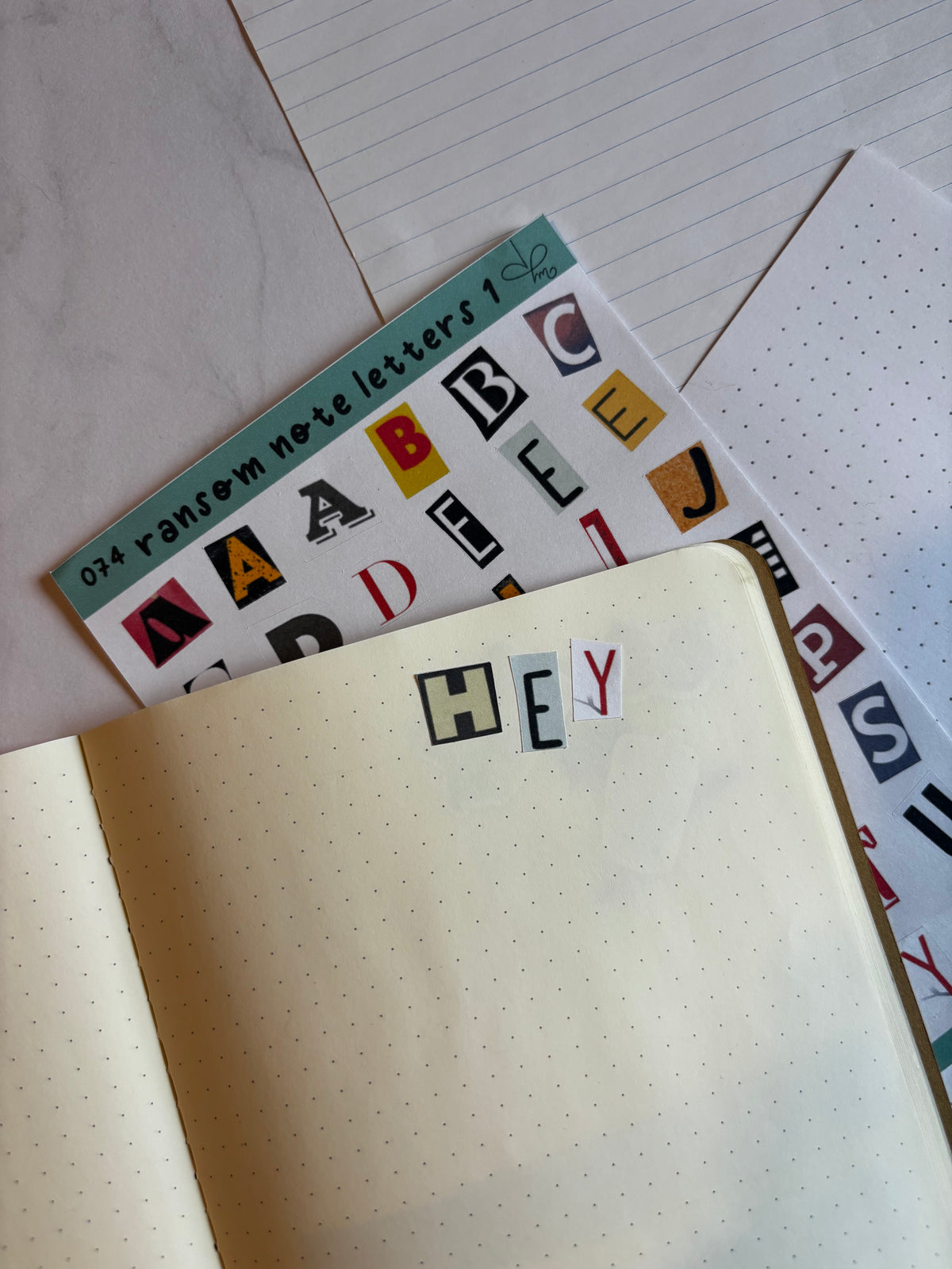 Ransom note letters 1