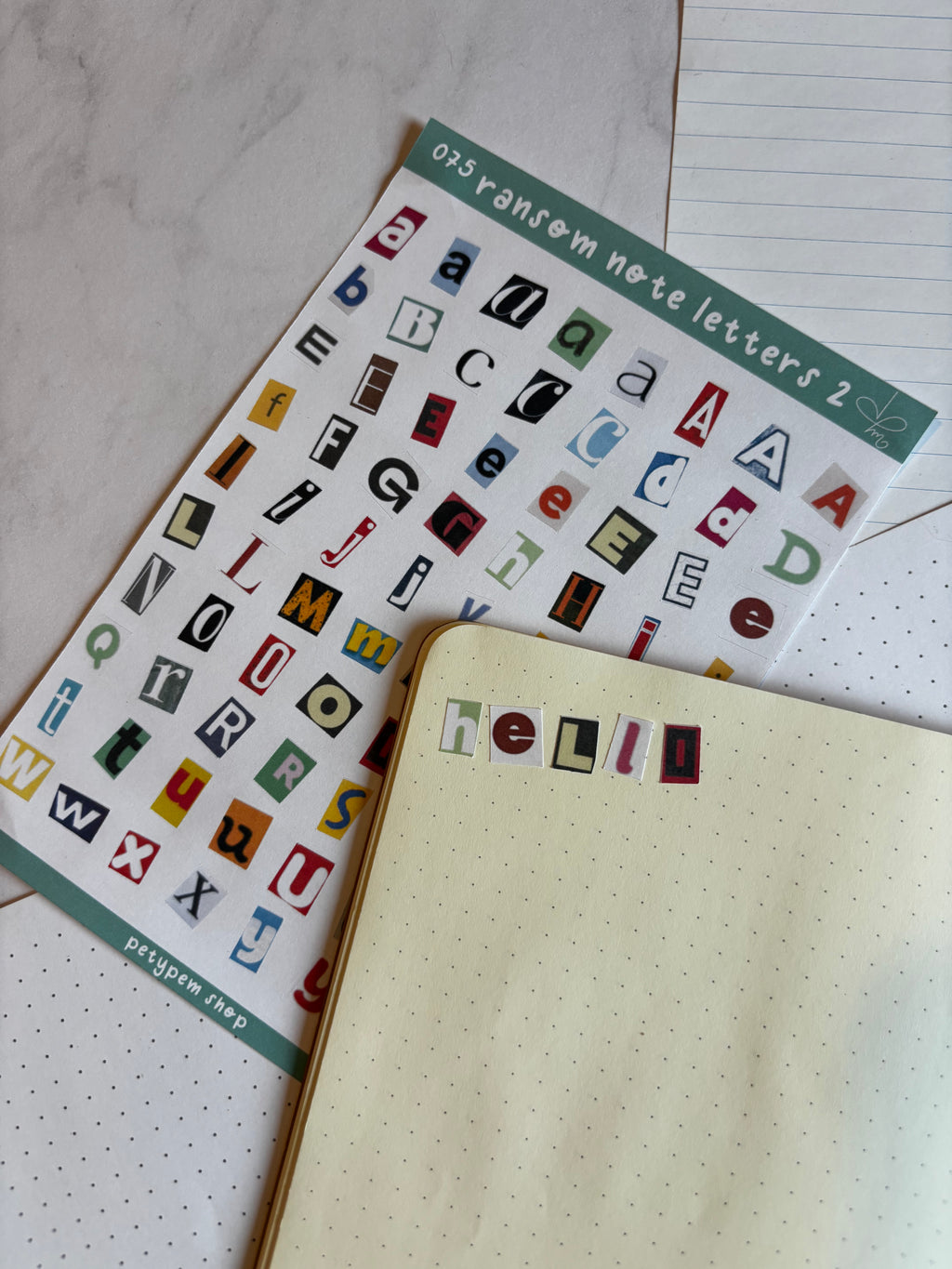 Ransom note letters 2