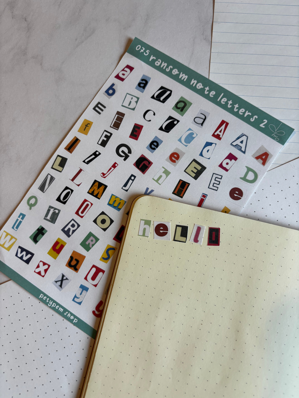 Ransom note letters 2