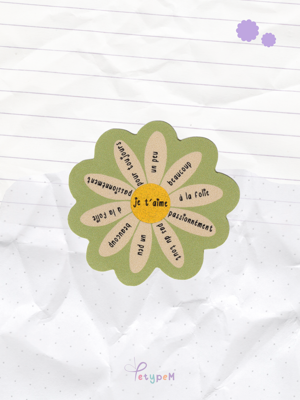Pâquerette je t'aime
